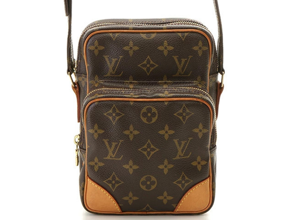 LOUIS VUITTON Amazon Monogram Shoulder Bag Pochette Brown